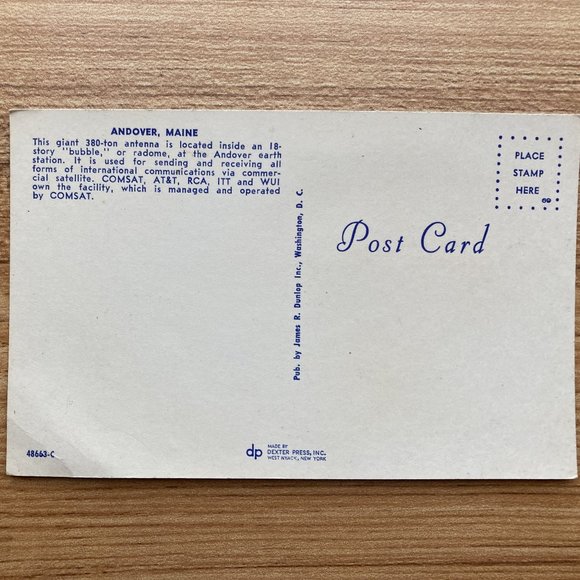 THREE VINTAGE POST CARDS FROM TELESTAR SITE - Picture 5 of 7